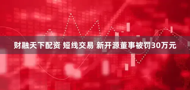 财融天下配资 短线交易 新开源董事被罚30万元